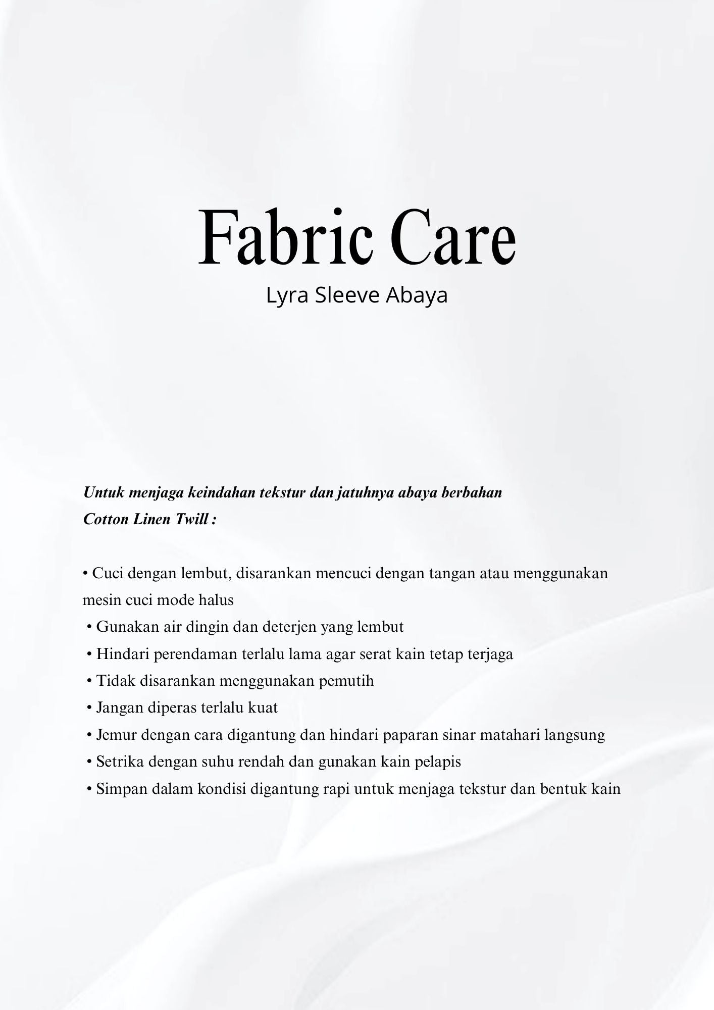 Lyra Sleeve Abaya