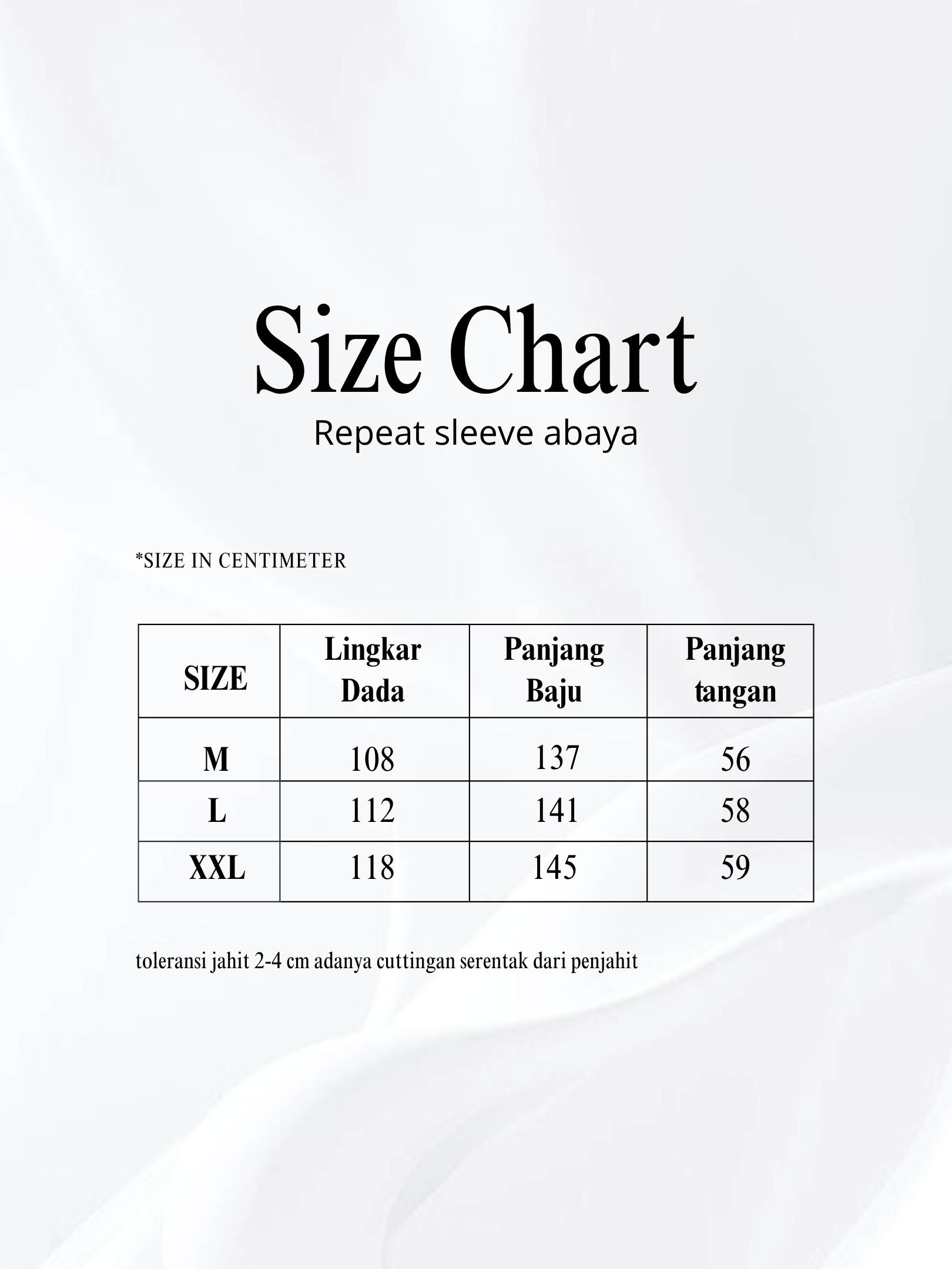 Repeat sleeve abaya